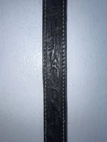 New Black Genuine Leather Western Express Tooled 28” Belt Z-47