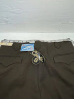 New Vintage Brown Circle S Polyester Pants #9321 3A-120