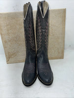 New Women’s Grey Texas Brand Cowboy Boots. 4512 6.5 6 1/2 M. 19-113