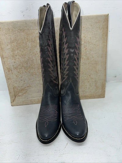 New Women’s Grey Texas Brand Cowboy Boots. 4512 6.5 6 1/2 M. 19-113