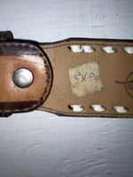 New Blue Genuine Leather Longhorn Tooled 30” Belt #82829 JJ-125