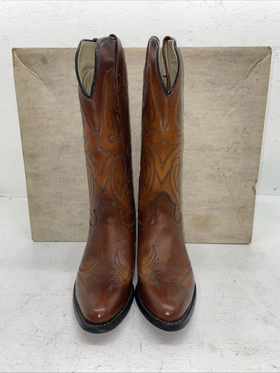 New Women’s Brown Texas Brand Cowboy Boots. L 144 7 M. 18-125