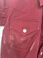 New Kids White Horse Red Long Sleeve Pearl Snap Size 0 DD-152
