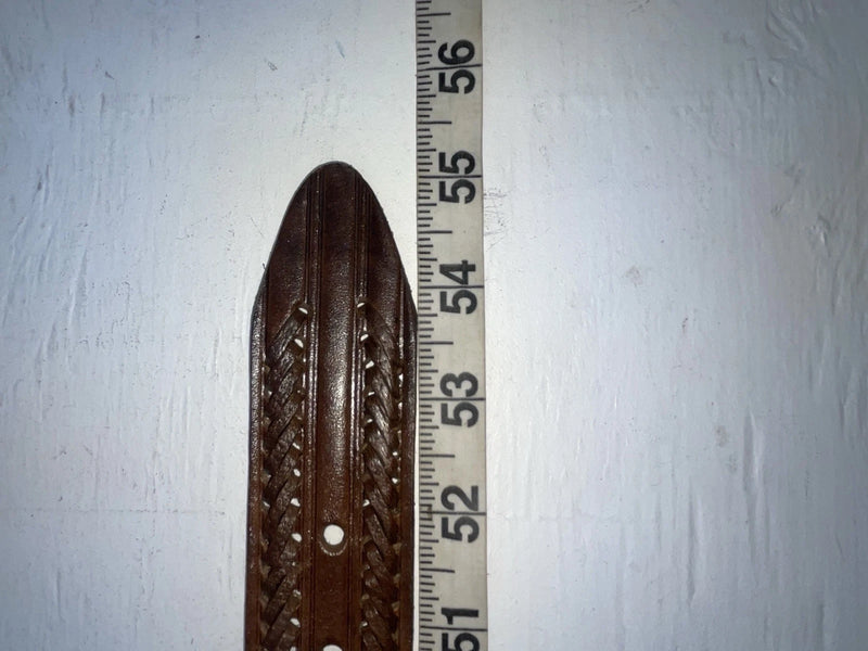 New Brown Genuine Leather Weaved 48” Belt NN-145