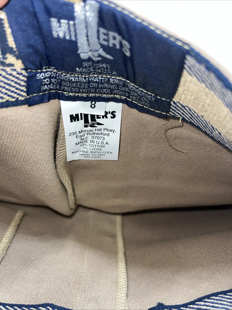 New Children’s Tan Millers Knee Patch  English Riding Breeches. 8 D-56