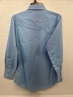 New Men’s ELY Cattleman Blue Simple Long Sleeve Pearl Snap Medium J-87