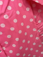 New Women’s Rockmount Pink Polkadot Long Sleeve Pearl Snap Size 30 YY-24