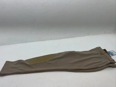 New Women’s Tan Ovation Low Rise English Riding Breeches. 34 R D-82