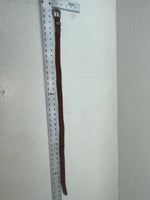 New Brown Genuine Leather Braided 32” Belt #02/4700 JJ-98