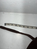 New Congress Leather Burgundy Show Chaps With Fringe Adjustable Waist 40” L-47
