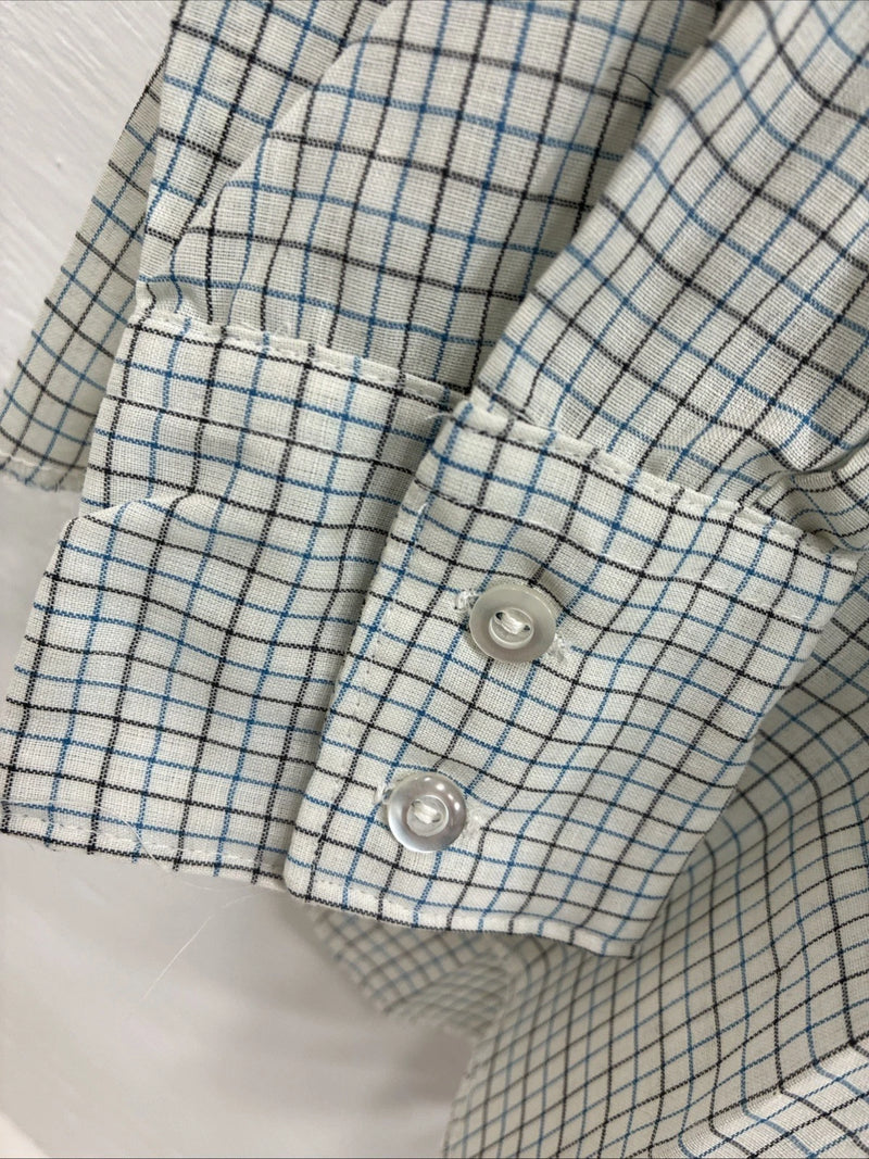 New Men’s Tem Tex White Strip Long Sleeve Button Up Small J-70