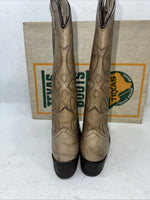 New Women’s Tan Texas Brand Cowboy Boots. L 199 6.5 6 1/2 M. 19-97