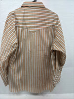 New Men’s Trail Ridge Multicolor Stripe Long Sleeve Pearl Snap 2XL O-22
