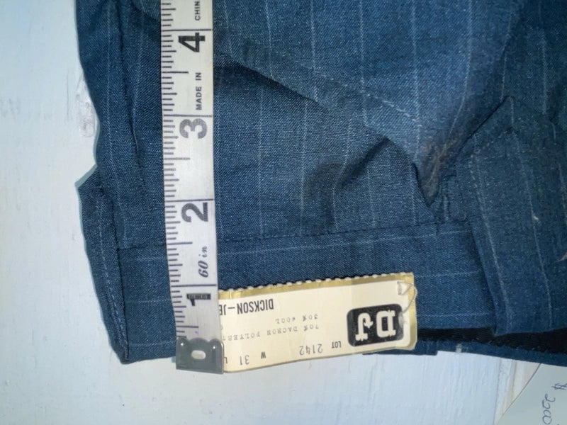 New Vintage Blue Dickson Jenkins Polyester Pants #2142 3A-49