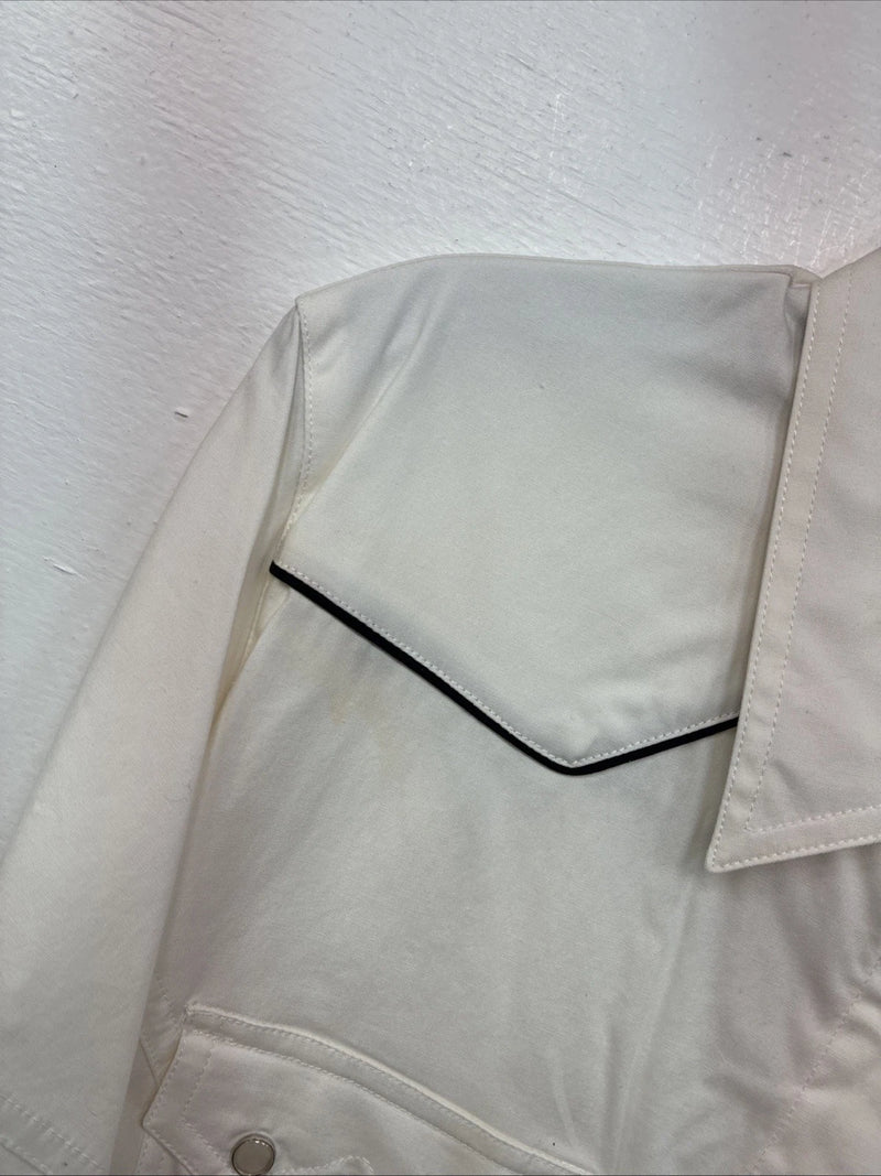 New Kids Cumberland White Short Sleeve Pearl Snap XL II-48