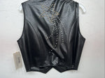 New Women’s 1849 Authentic Ranchwear Black Western Show Vest Medium G-602