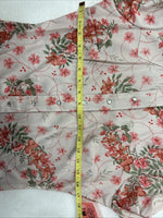 New Women’s Dickson Jenkins Pink Floral Long Sleeve Pearl Snap Size 32 MM-56