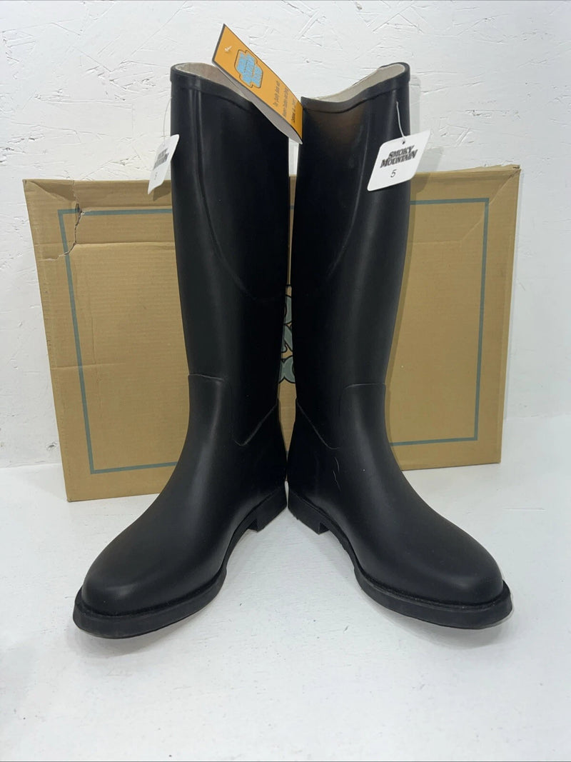 New Women’s Black Smoky Mountain Rubber Boots. 6705 5 M. 12-8