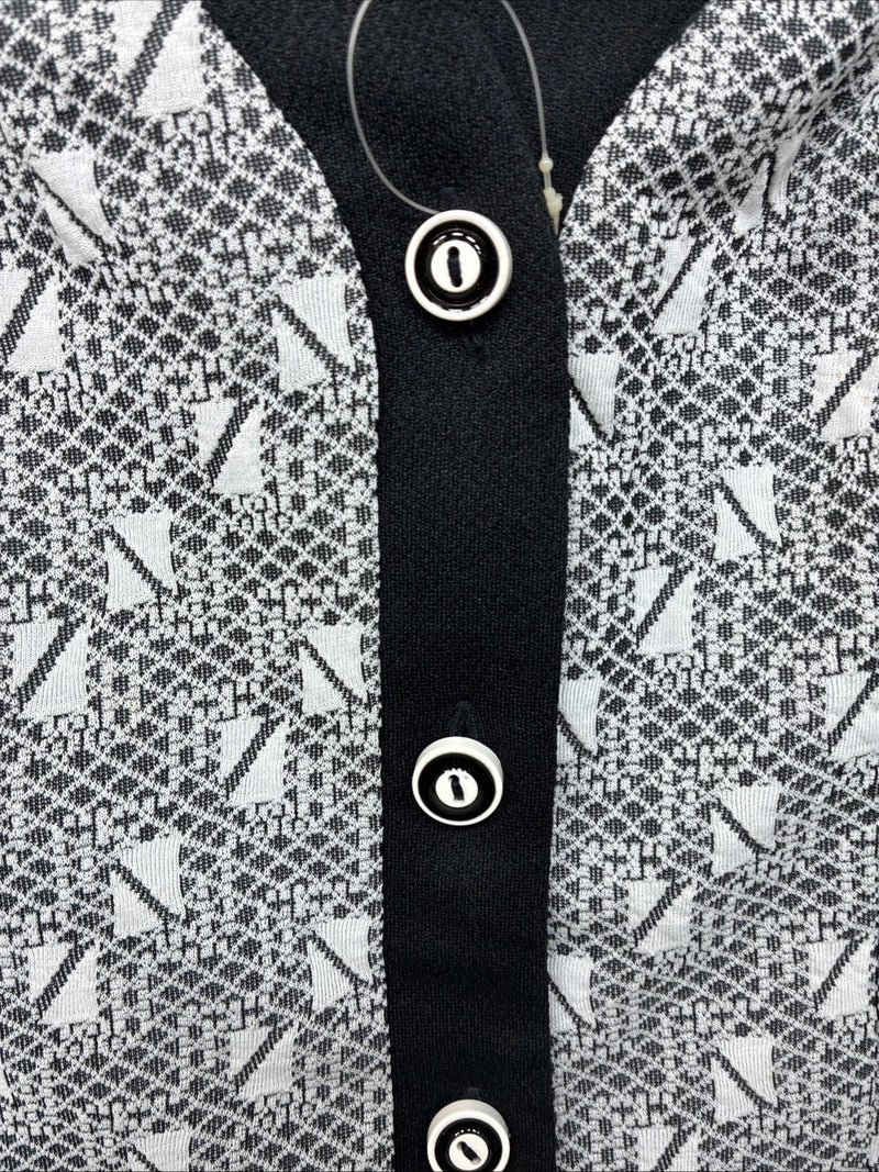 New Women’s Western Heritage Black White Show Vest Button Up Size 14 YY-112