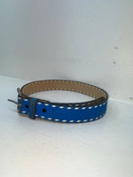 New Blue Genuine Leather Weaved 32” Belt #7030 Z-46