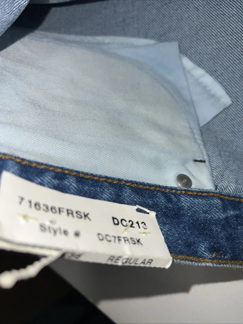 New Women’s Diamond Cut Gusset Regular Fit Leather Denim Jeans. 15/16x36 L-17