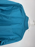 New Women’s Country Charmers Blue Long Sleeve Pearl Snap Large DD-68