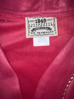 New Women’s Pink 1849 Cut Off Zip Up Vest S #77372 3B-64