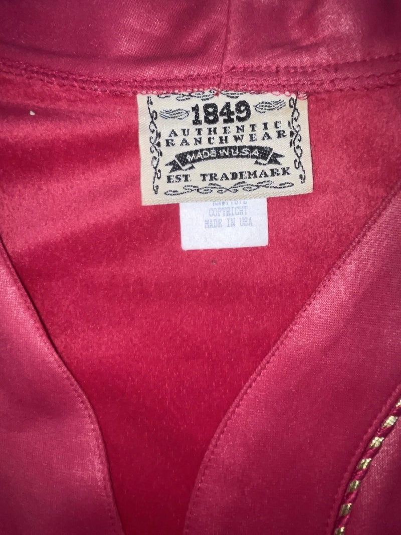 New Women’s Pink 1849 Cut Off Zip Up Vest S #77372 3B-64