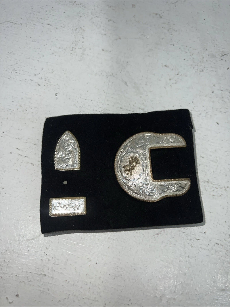 New Women’s Award Design Bull Rider Buckle Set. SRS47304 A-76