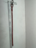 New Red Genuine Leather Nocona Silver Bling S Belt #N1330998 Z-82