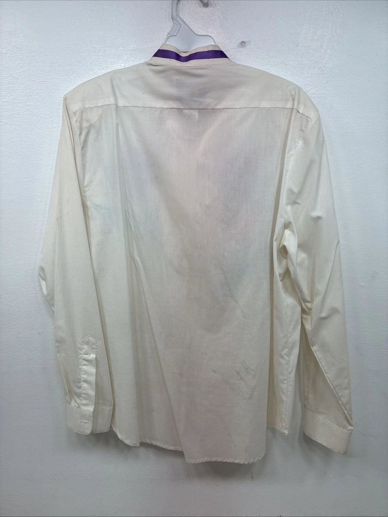 New Women’s Wrangler White Design Long Sleeve Button Up Size XL TT-139