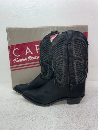 New Women’s Black Capezio Cowboy Boots. L 280 8 W. 1-97