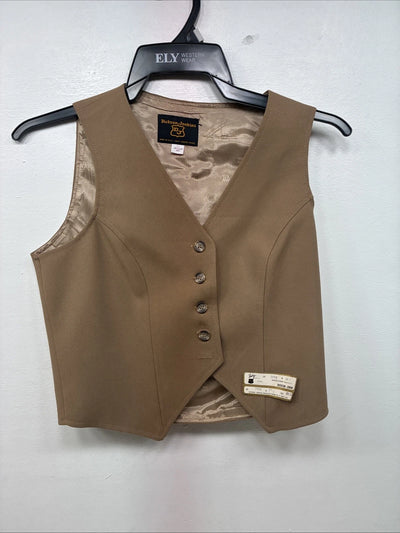 New Women’s Dickson Jenkins Tan Button Up Vest Size 30 TT-127