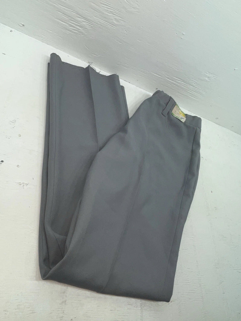 New Vintage Gray H Bar C Polyester Pants #477 3A-58