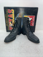 New Men’s Gray Lace Up Texas Brand Cowboy Boots. 8852 9 E E. 3-35