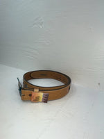 New Brown Genuine Leather Wrangler Stripes And Pendent 34” Belt #621026 Z-146