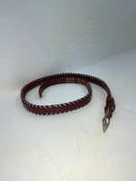 New Red Genuine Leather Tex Tan Weaved 34” Belt #02/4566 JJ-17