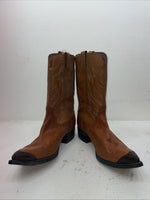 New Men’s Orange Cowtown Cowboy Boots. T 214 13 D. 8-77