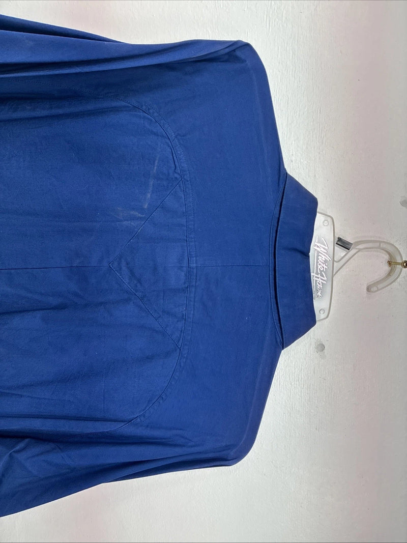 New Women’s Wrangler Blue Designed Long Sleeve Pearl Snap XL II-20