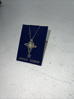 New Women’s Award Design Gold Silver Cross Necklace. 9180 A-73