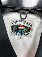 New Men’s Cumberland White Black Design Long Sleeve Pearl Snap Medium K-54