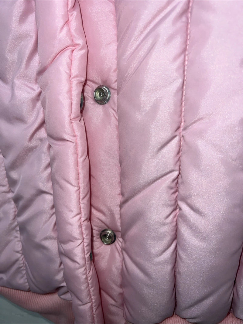New Women’s Comfy Pink puffer Jacket Size 12 #05704 QQ-15 