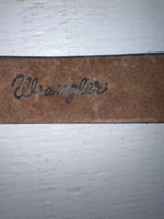New Brown Genuine Leather Wrangler Tooled 24” Belt #5441 NN-16