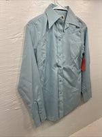 New Girls Dickson Jenkins Blue Long Sleeve Pearl Snap Size 32 CC-106