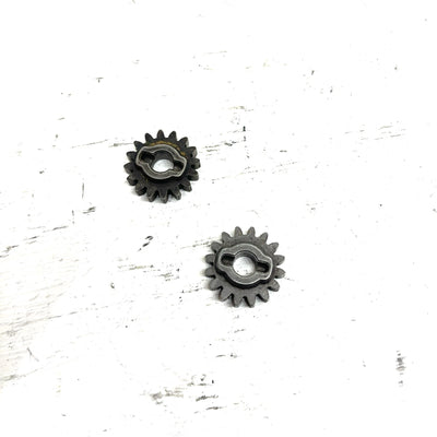 84 Suzuki LT185 OEM 16T Gear Position Indicator Gear Pair 25362-18900 AS39