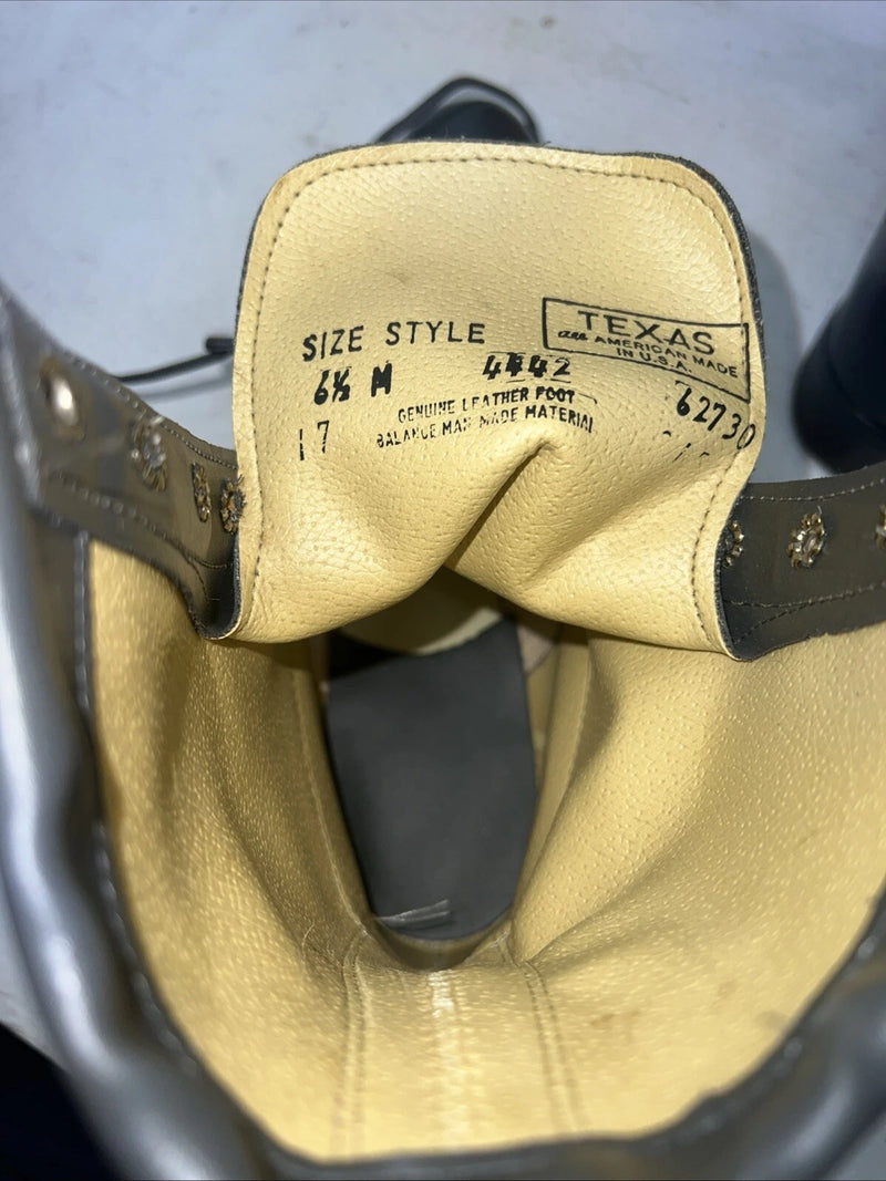 New Women’s Grey Texas Brand Cowboy Boots. 4442 6.5 6 1/2 M. 19-77
