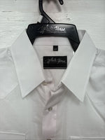 New Men’s White Horse White Long Sleeve Pearl Snap Large Tall AA-44