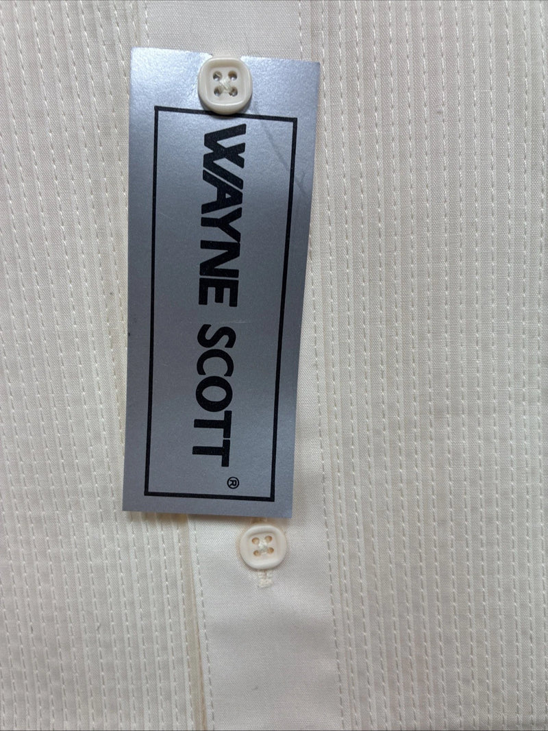New Wayne Scott Yellow Long Sleeve Button Up English Shirt Medium X-89