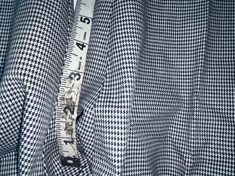 New Vintage Black And White Checkered Handler Polyester Pants #1179 SS-96