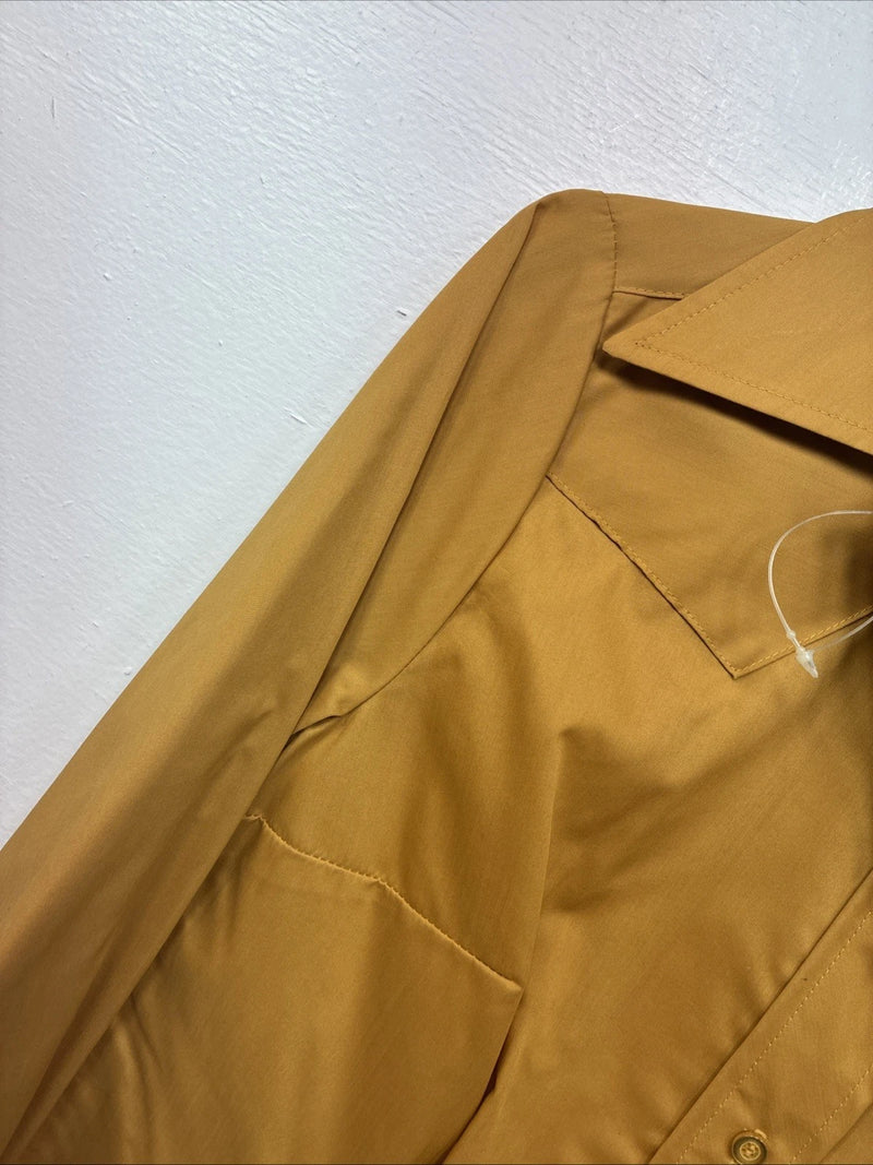 New Women’s Panhandle Slim Yellow Long Sleeve Button Up Size 10 KK-4